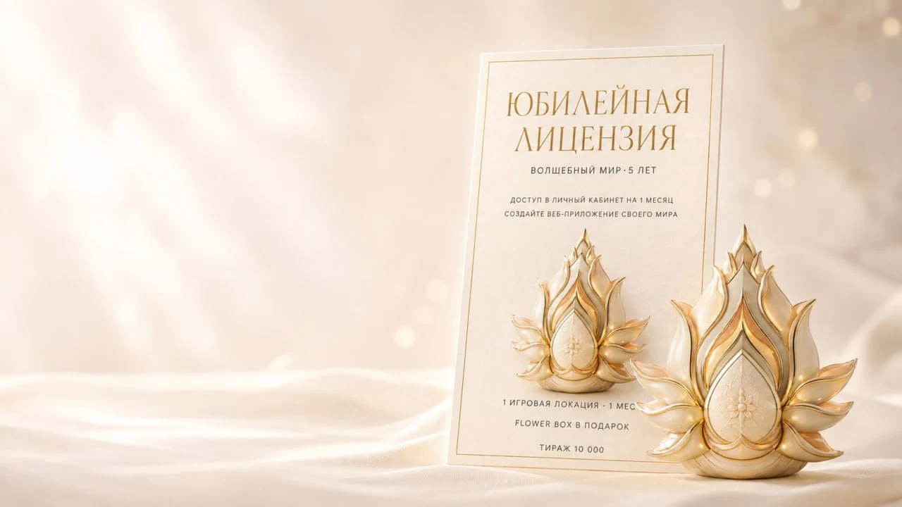 The “Fairy World — 5 Years” Anniversary License and the Flower Box