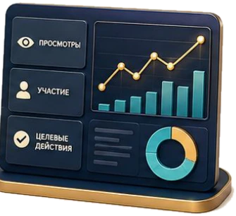 Analytics dashboard with charts